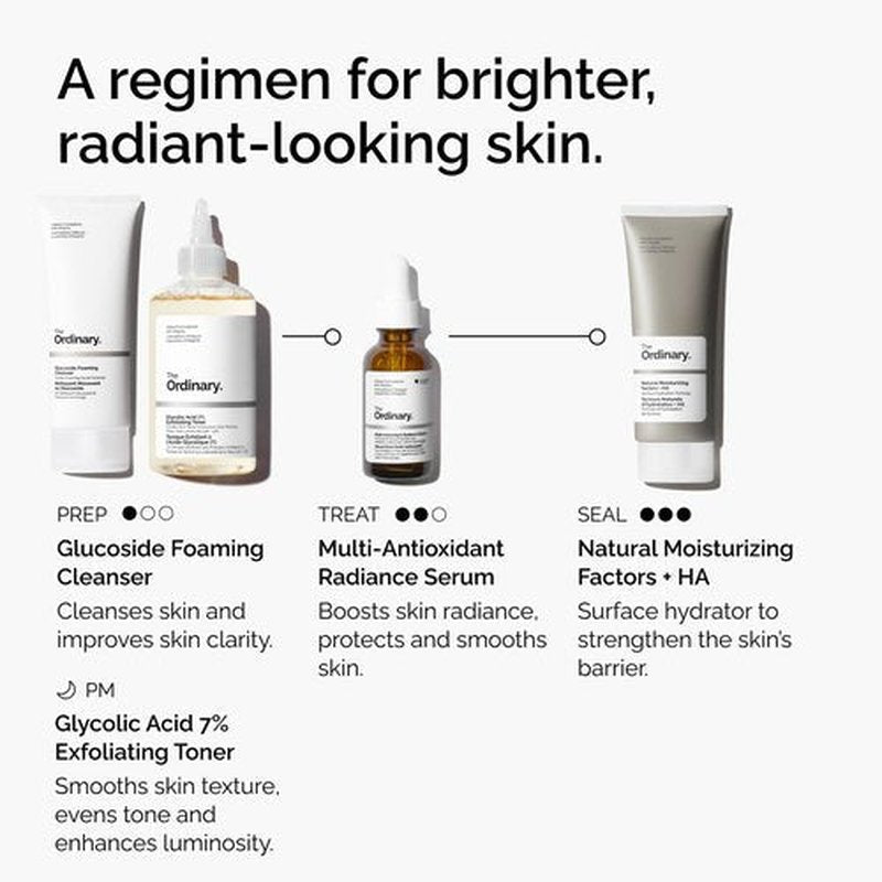 The Ordinary Vitamin C Serum - Multi-Antioxidant Radiance Booster for Glowing Skin | 1 Fl Oz