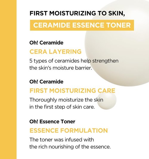 BRTC Ceramide Toner - Moisture Solution for Dry & Dull Skin | Essence Layering | 150ml (5.70 fl. oz)