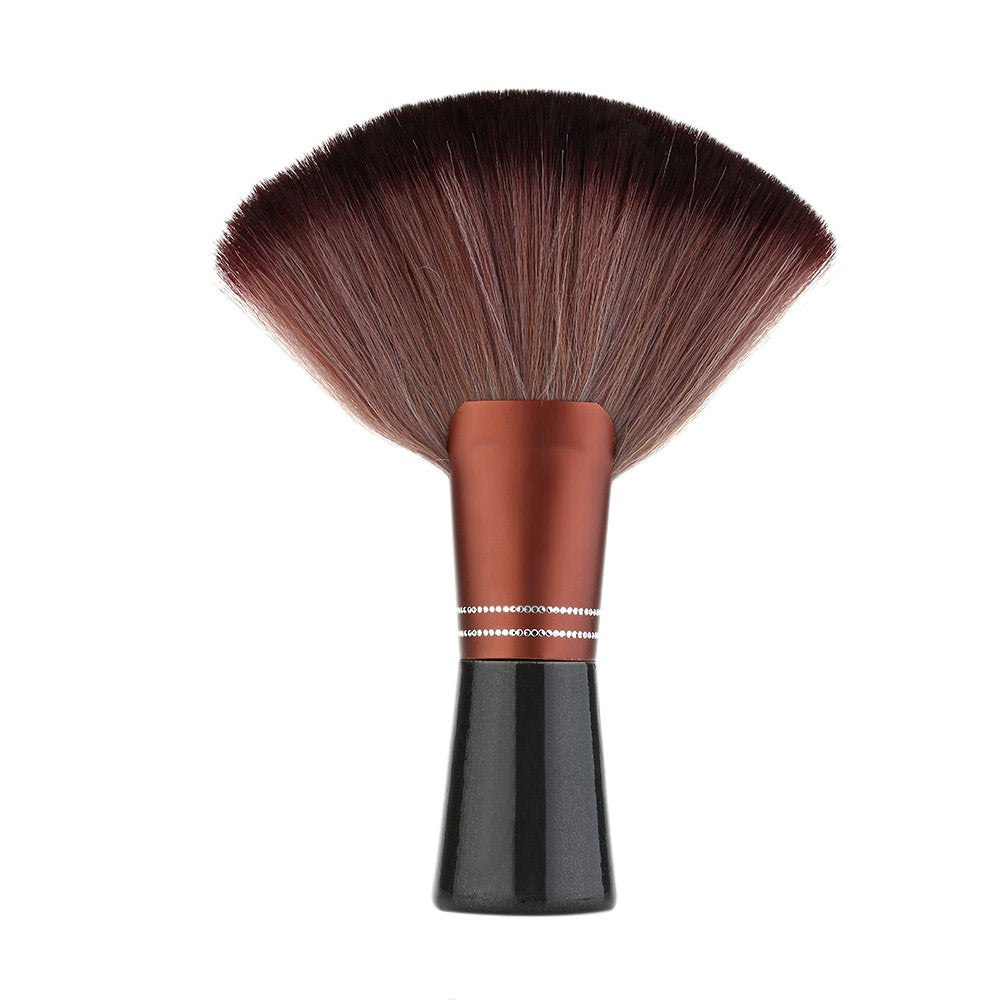 Anself Hair Cutting Neck Duster Brush Professional Barber Badger Brush with Wood Handle