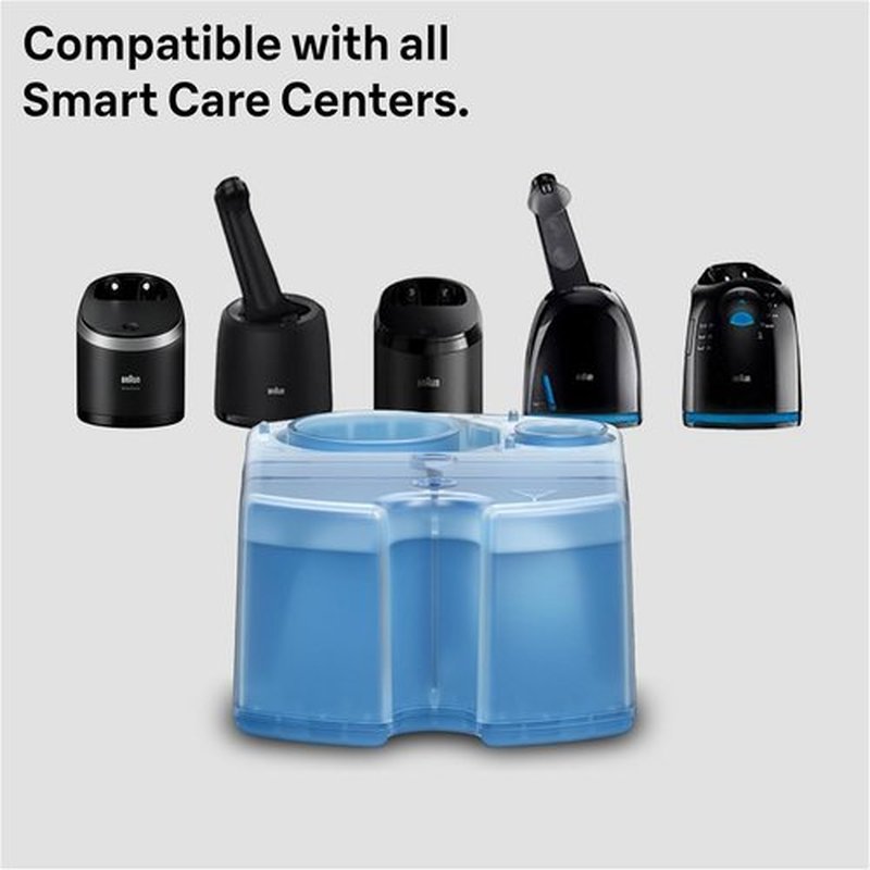 Braun Clean & Renew Refill Cartridges - Replacement Shaver Cleaner Liquid Solution | Pack of 10
