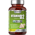 EAT Intact USDA Organic Vegan Whole Food Vitamin D (D2), 2000 IU (50 mcg), Bone & Immune Support, UV-Exposed Whole Mushroom, 2 Ingredients, No Additives or Fillers, Third-Party Tested, 60 Day Supply.