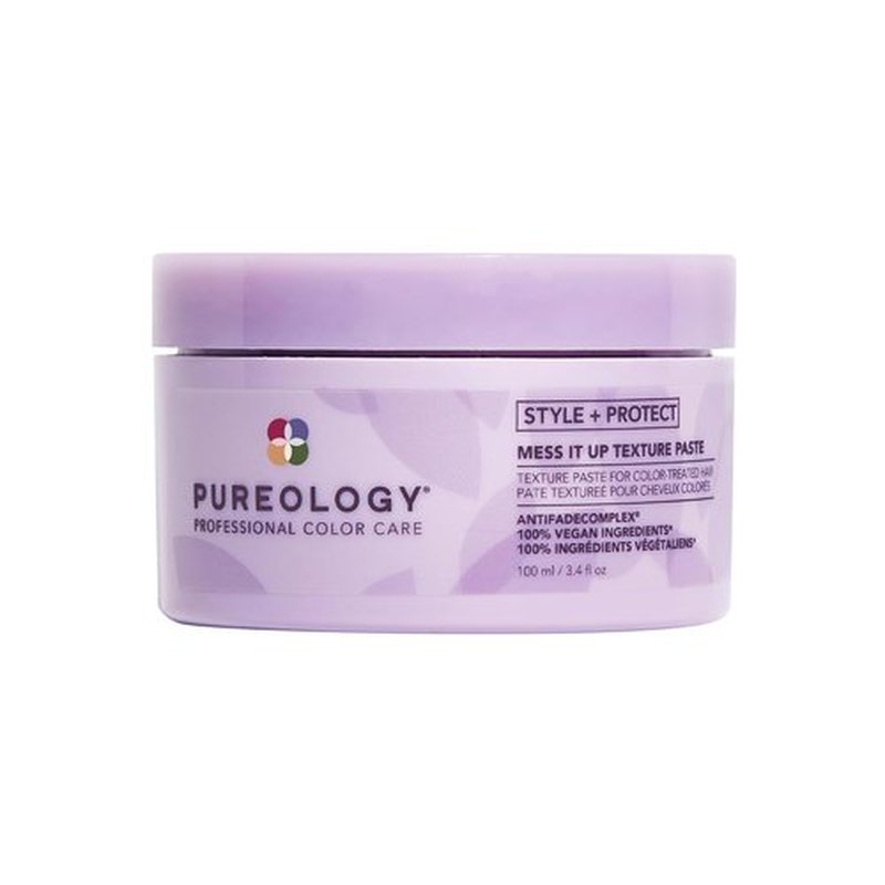 Pureology Style + Protect Texture Paste for Color-Treated Hair - Medium Hold, Shine, Sulfate-Free & Vegan