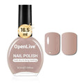 OpenLive 16.5ml Light Brown Nail Polish - Quick Dry, Long Lasting Shine for DIY Nail Art