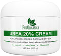 PurOrganica Urea Cream 20% – Made in USA, Maximum Strength Foot Cream for Dry, Cracked Heels, Corns, Calluses & Rough Feet, Exfoliating Moisturizer