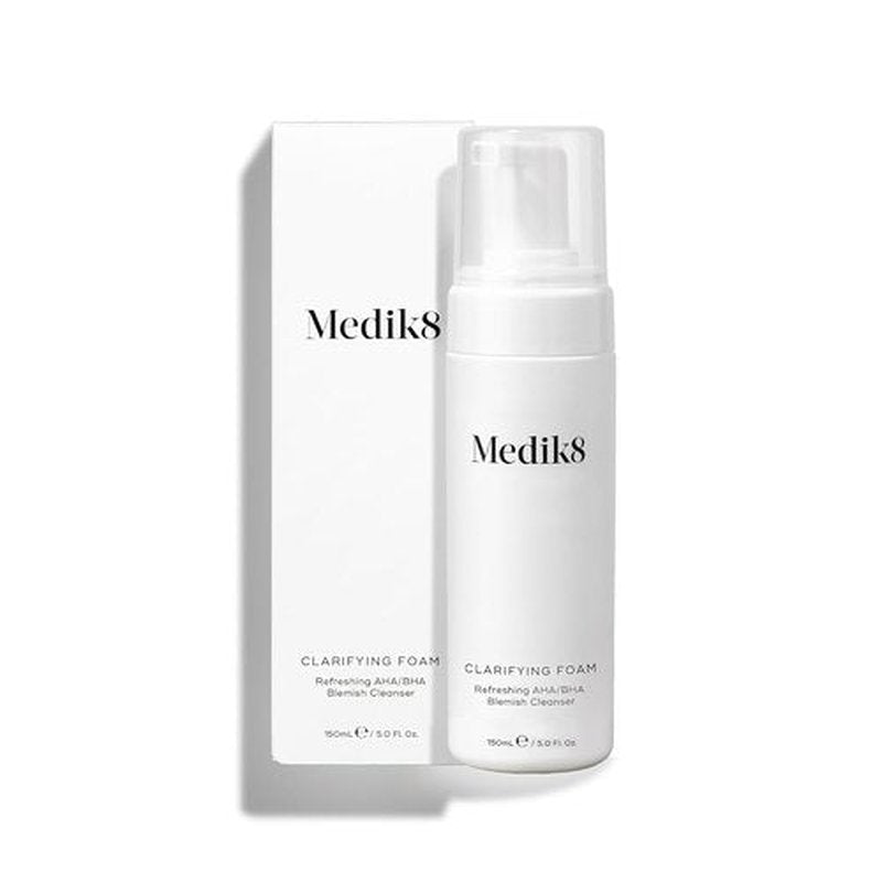 Medik8 Clarifying Foam - Lightweight Exfoliating Face Cleanser with AHA & BHA - 5 oz