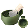 Grandslam Shaving Bowl with Ridges, Shaving Mug with Brush Stand, Shaving Soap Bowl for Shaving Cream and Soap, Durable & Holds Heat Longer, Rich & Thick Lather, Great for Traveling and Use at Home