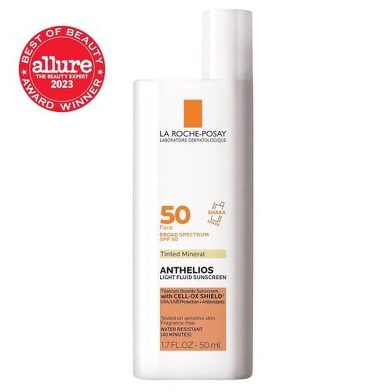 La Roche-Posay Anthelios 50 Mineral Tinted Sunscreen Fluid - Ultra Light, 50ml/1.7oz (Pack of 2)