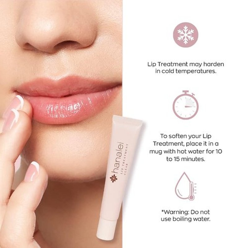 Hanalei Lip Treatment Duo – Hydrating Lip Balm & Repair for Dry, Chapped Lips with Kukui Oil, Shea Butter, Agave & Grapeseed Oil – Clear Lip Moisturizer & Conditioner, Full & Mini Travel-Size