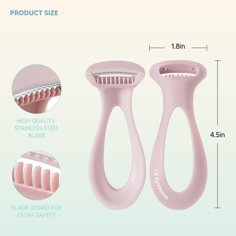 F3 Systems Callus Razor(3pack), Pedicure Tool, Effective for Cracked Heel, Ergonomic Design for Grip, Safety Stainless Steel Callus Shaver, Blade for Foot Care, Hard, Rough,Thick Callused Skin Remover