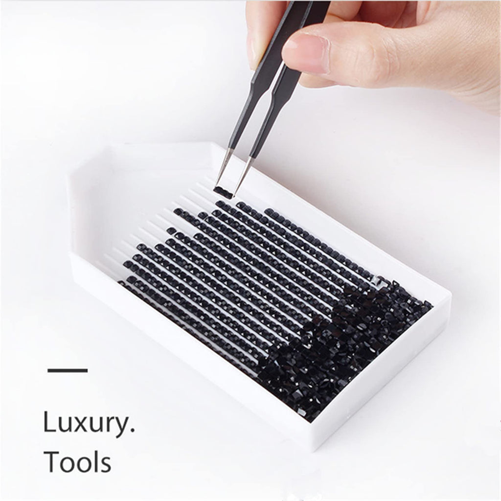 Huacan 5 pcs Diamond Painting Tweezers Diamond Painting Accessories Stainless Steel Tools