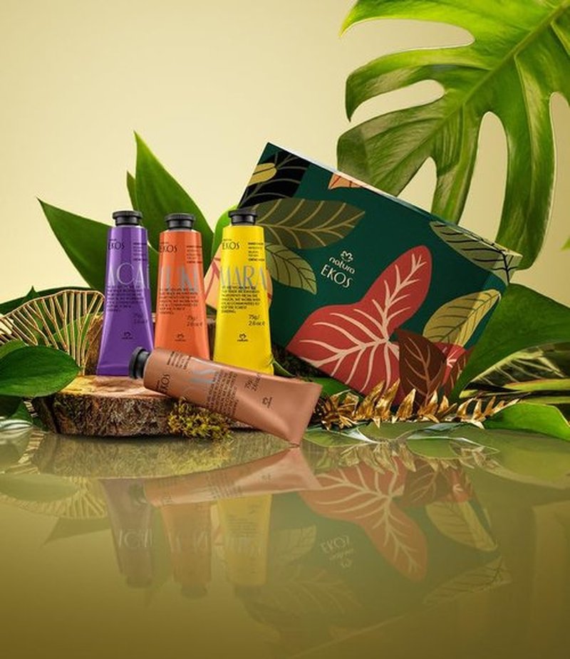 Natura Deluxe Hand Cream Holiday Set | 4 Vegan Brazilian Moisturizers - Nourishing for Dry Hands - 2.6 oz