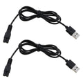 eMagTech 2Pcs 5V Shaver Trimmer USB Charger Cable Replacement Part Compatible with Brio Beardscape Hair Shaver Trimmer Power Cord and Other Shaving Tools