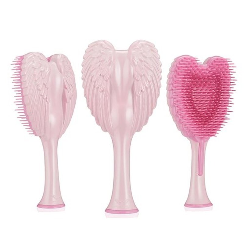 Tangle Angel Detangling Hair Brush - Anti-Static Wing Design for Effortless Styling | Gloss Pink