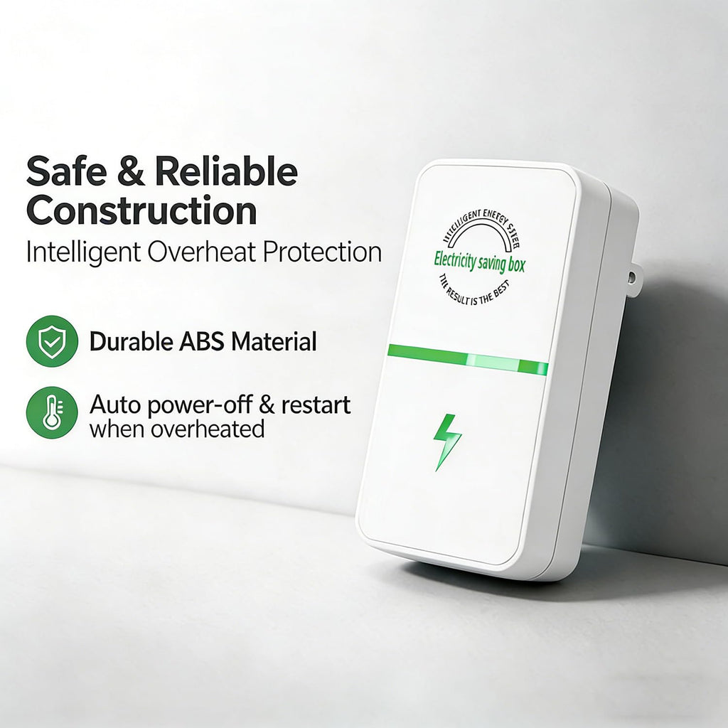 2026 New Electricity Saving Box, Plug in Power Box with US Plug, Regulador De Voltaje para Casa to Reduce Electricity Bill, Power Factor for Household/Offices (6Set)