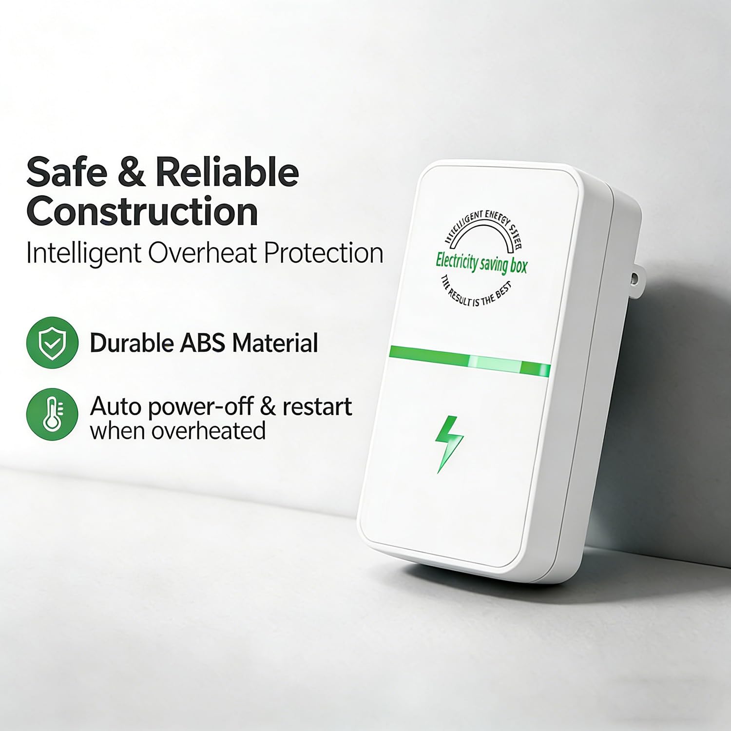 2026 New Electricity Saving Box, Plug in Power Box with US Plug, Regulador De Voltaje para Casa to Reduce Electricity Bill, Power Factor for Household/Offices (6Set)