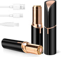 Portable Painless Electric Facial Hair Remover for Women – Waterproof Eyebrow Trimmer, Compact & Travel-Friendly (Black)