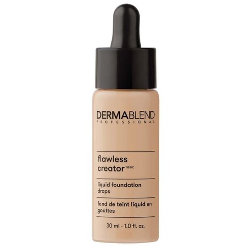 Dermablend Flawless Creator Liquid Foundation - Full Coverage, Lightweight & Buildable, Natural Finish | 1 Fl Oz
