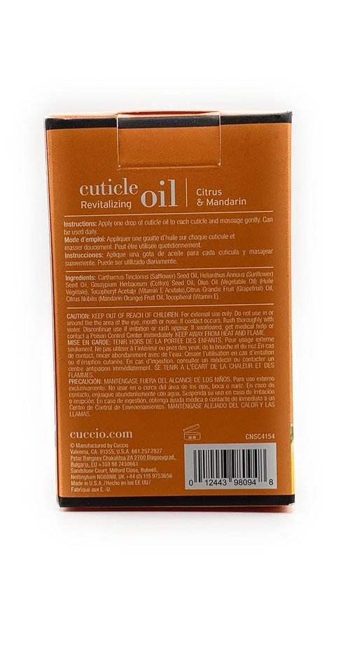 Cuccio Naturale Luxury Spa Cuticle Revitalizing Oil Citrus and Mandarin 2.5 fl.oz 75 ml