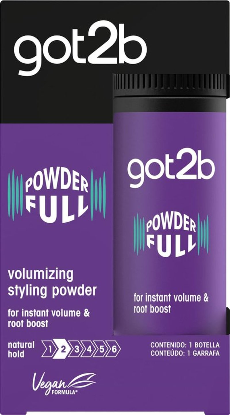 Schwarzkopf Got2B Powder'ful Unisex Hair Styling Powder - Instant Volume & Root Boost, Vegan, 10g