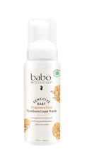 BABO Botanicals Newborn Foam Wash - Fragrance-Free Gentle Formula with Oat, Shea & Cocoa Butter - EWG Verified, Vegan