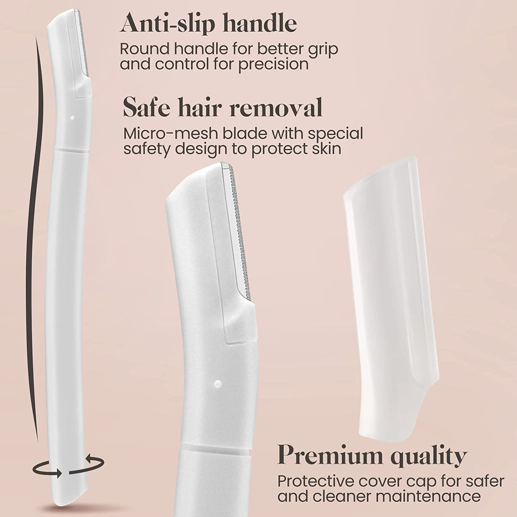 Sunuly Eyebrow Razor, Dermaplane Face Razors for Women Facial Hair, Eyebrow Shaver(8 Count), Peach Fuzz Removal, Dermaplaner to Exfoliate and Refresh the Skin