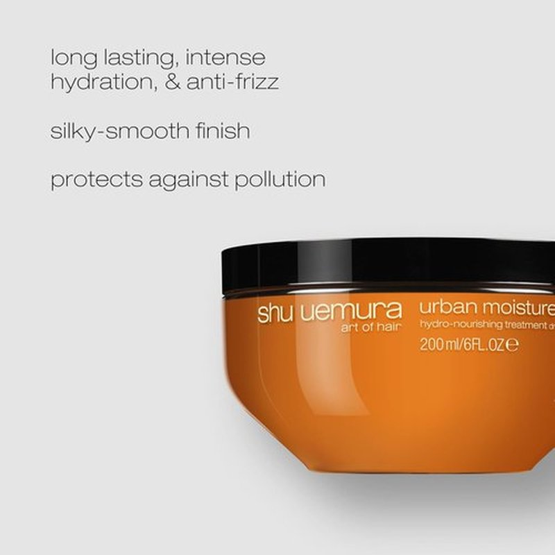 Shu Uemura Art of Hair Urban Moisture Deep Hydration Treatment Mask - Nourishes & Adds Shine for Dry Hair, 6 Fl Oz