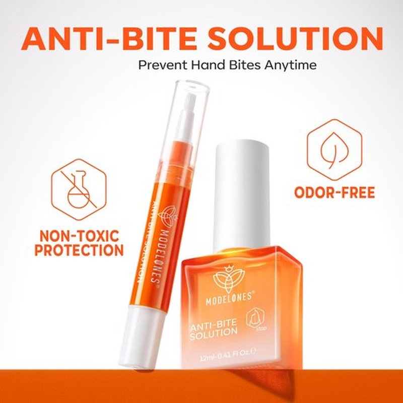 modelones Nail Biting Treatment for Kids 2 Pcs Nail Biting Prevention for kids Quick Dry Thumb Sucking Deterrent Bitter Stop Nail Biting Pen No Bite Nail Polish Sets 0.58 Fl Oz