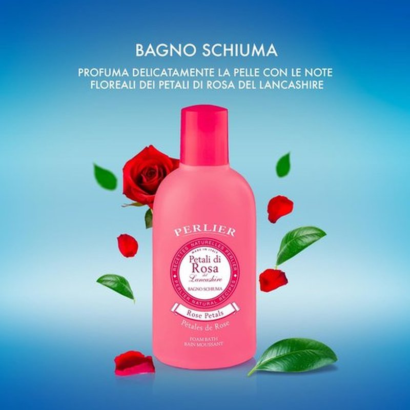 Perlier Petali Di Rosa Body Wash - Luxurious Rose Scent | 500 ml (16.9 fl. oz.) - Made in Italy