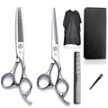 Hair Cutting Scissors and Thinning Scissors Kit,6.5 inch Professional Salon Haircut Scissors Kit,Barber Hairdressing Shears Set,Hair Cutting Shears Texturizing Shears (Silver) (Silver)