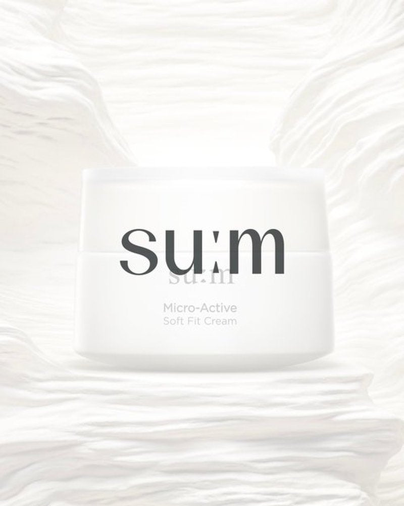 SU:M Micro-Active Soft Fit Cream (1.67 fl oz) - Deep Hydration for Elasticty, Sensitive Skin. Korean Skin Care. Peptides, Fermented Nutrients.