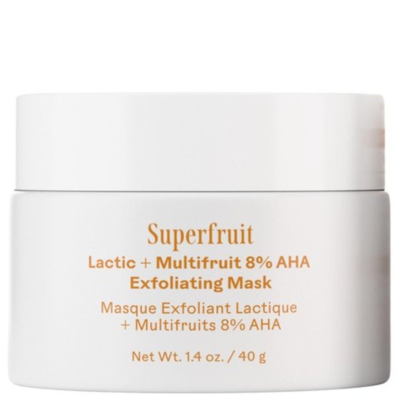Three Ships - Superfruit Lactic + Multifruit 8% AHA Exfoliating Mask | Polish, Renew, Smooth Skin | Cruelty-Free, Vegan, Paraben-Free, Sensitive Skin Safe (1.4 oz | 40 g)