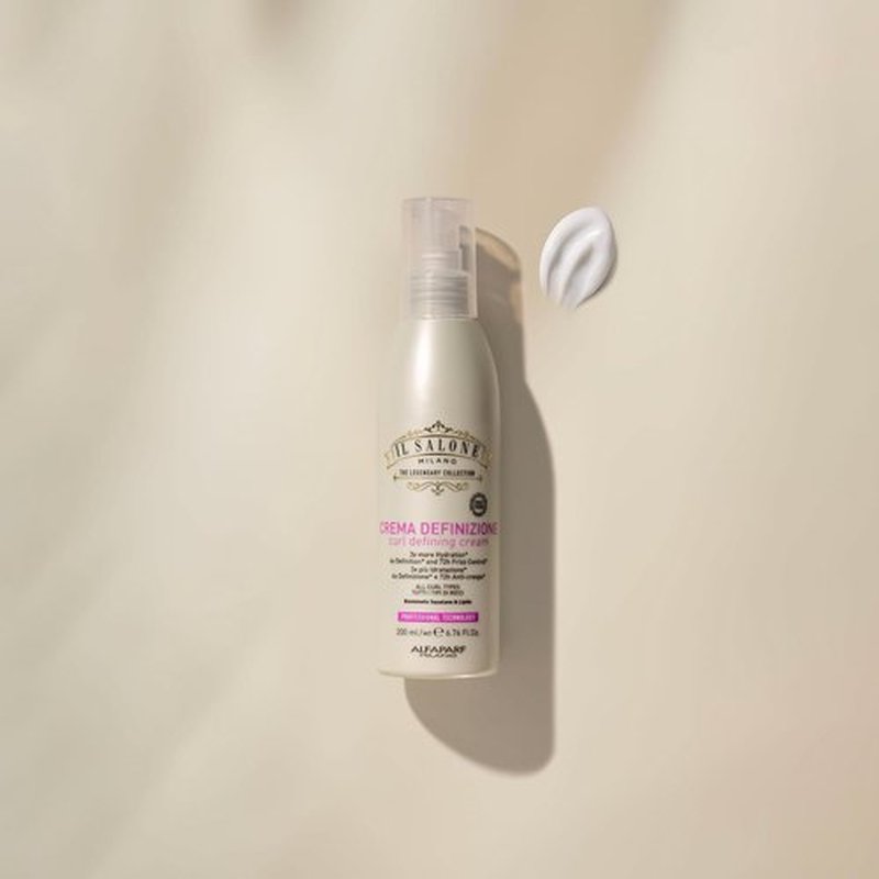 Il Salone Milano Curl Defining Cream - Anti-Frizz & Humidity Control - Adds Shine & Definition - 6.76 fl oz / 200ml