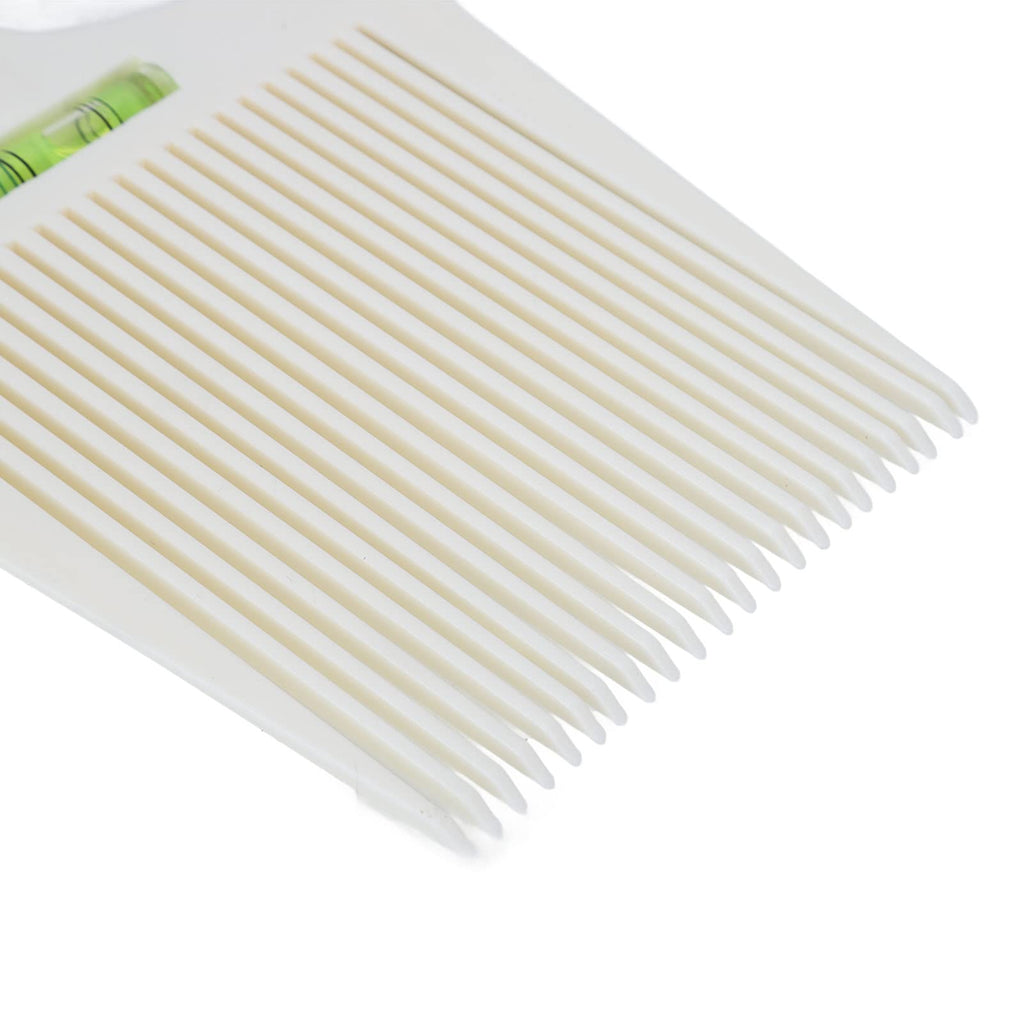 Barber Professional Flat Top Comb with Accurate Water Leveling - White Hair Styling Comb - Lightweight - Suitable for Men & Girls