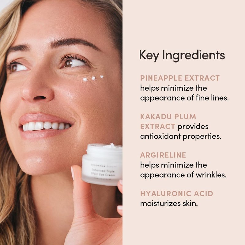 Uncommon Beauty Eye Cream - Triple Effect Anti-Aging Formula Reduces Fine Lines & Dark Circles - 0.67 FL OZ, Vegan & Cruelty-Free