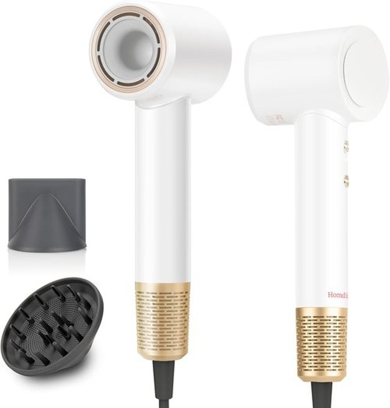 Skiennix Ionic Hair Dryer - High-Speed, Low Noise Mini Blow Dryer with Diffuser | Lightweight & Compact for All Hair Types