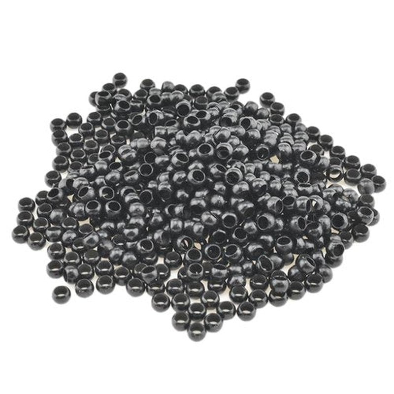 HAHIYO Black 2.5x1.5x2.0mm Micro Links Hair Extension Beads Nano Ring Hair Extensions Rings with Thin Silicone Lining for Invisible Professional Salons Extensions Tool, 500Pcs