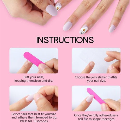 24Pcs 3D Flower Press on Nails Silver Glitter Stick on Fingernails Glossy Purple Gradient Acrylic Fake Nail Rhinestones Short Square False Nails Pearls Gel Glue on Nail for Coquette Women Girls