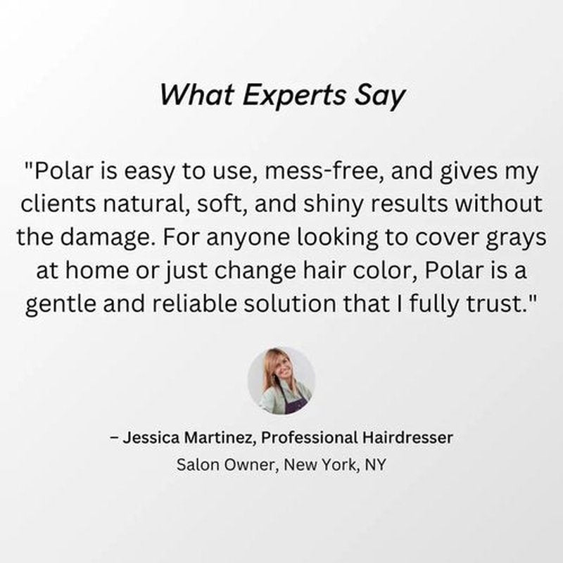 Polar Haircare - Dye Shampoo for Gray Hair | Natural Semi-Permanent Light Brown Color, 6.76 Fl Oz
