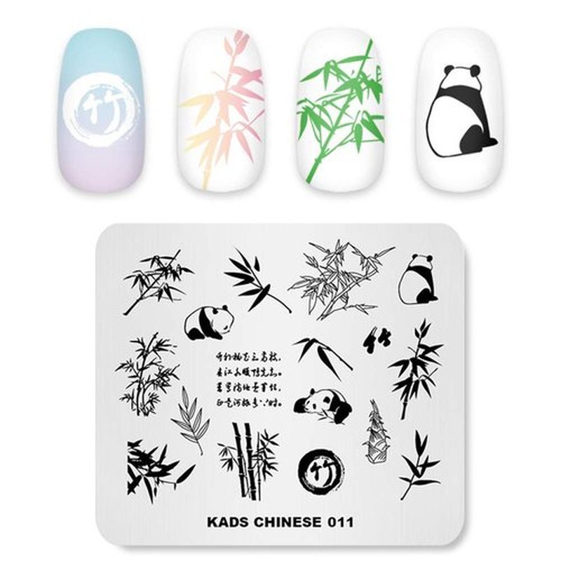 KADS Nail Art Stamp Plate Cute Animal Series Nail stamping plate Template Image Plate Nail Art DIY Decoration Tool Butterfly Dog Fox