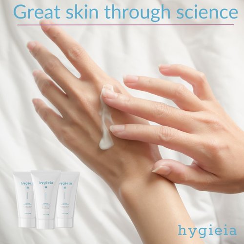 Hygieia + Crepey Hand Repair Cream – Day & Night Care for Dry, Thin, Cracked Hands – Shea Butter & Aloe – Deeply Nourishing, Non-Greasy, Fast Absorbing Anti-Aging Cream, 3oz (3 Pack)