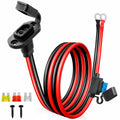 SAE to O Ring Connector 2FT 10AWG, SAE Battery Quick Connect Plug Waterproof Extension Cable for Solar Panel, Street & Road Glide Motorcycle Charging Port Upgrade, RV, Solar Generator Battery Charger
