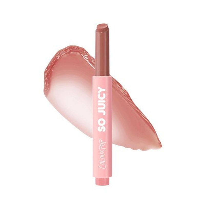 ColourPop So Juicy Plumping Lip Gloss Balm - Hydrating, Non-Sticky Formula with Peptides - Visibly Plumps Lips & Buildable Color - Doe (0.07 oz)
