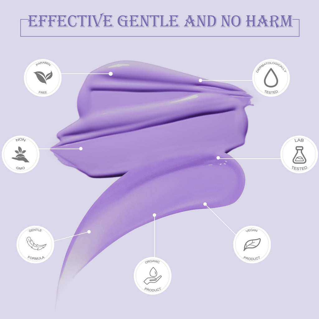 PURPLESKY 5lbs Hard Wax Beads Bulk, Professional Hair Removal Wax Kit for Coarse Hair & Sensitive Skin, Low Temperature, Microwavable, Painless Brazilian, Bikini, Face, Leg, Body Home Use, Purple