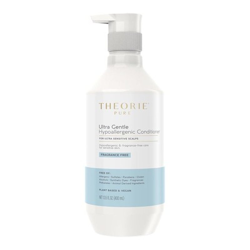 Theorie Pure Ultra Gentle Hypoallergenic Conditioner - Plant-Based & Vegan - Fragrance-Free, 400mL