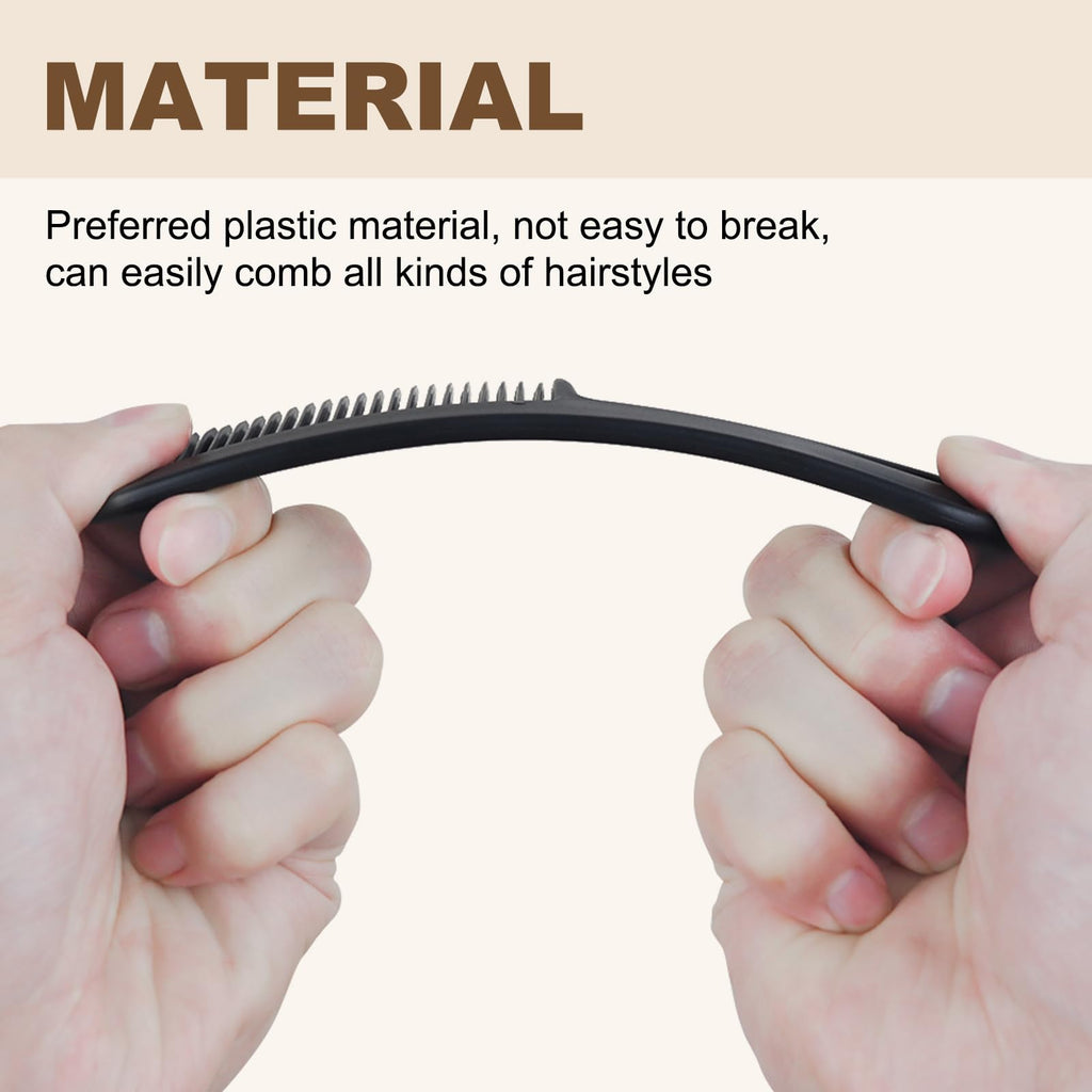 Black Combs in Bulk Individually Wrapped Disposable Comb Plastic Pocket Size Women Men Hair Combs for Home Homeless Hotel Shelter Charity Church Travel Nursing Hair Accessories 5.9 Inch (60 Pack)