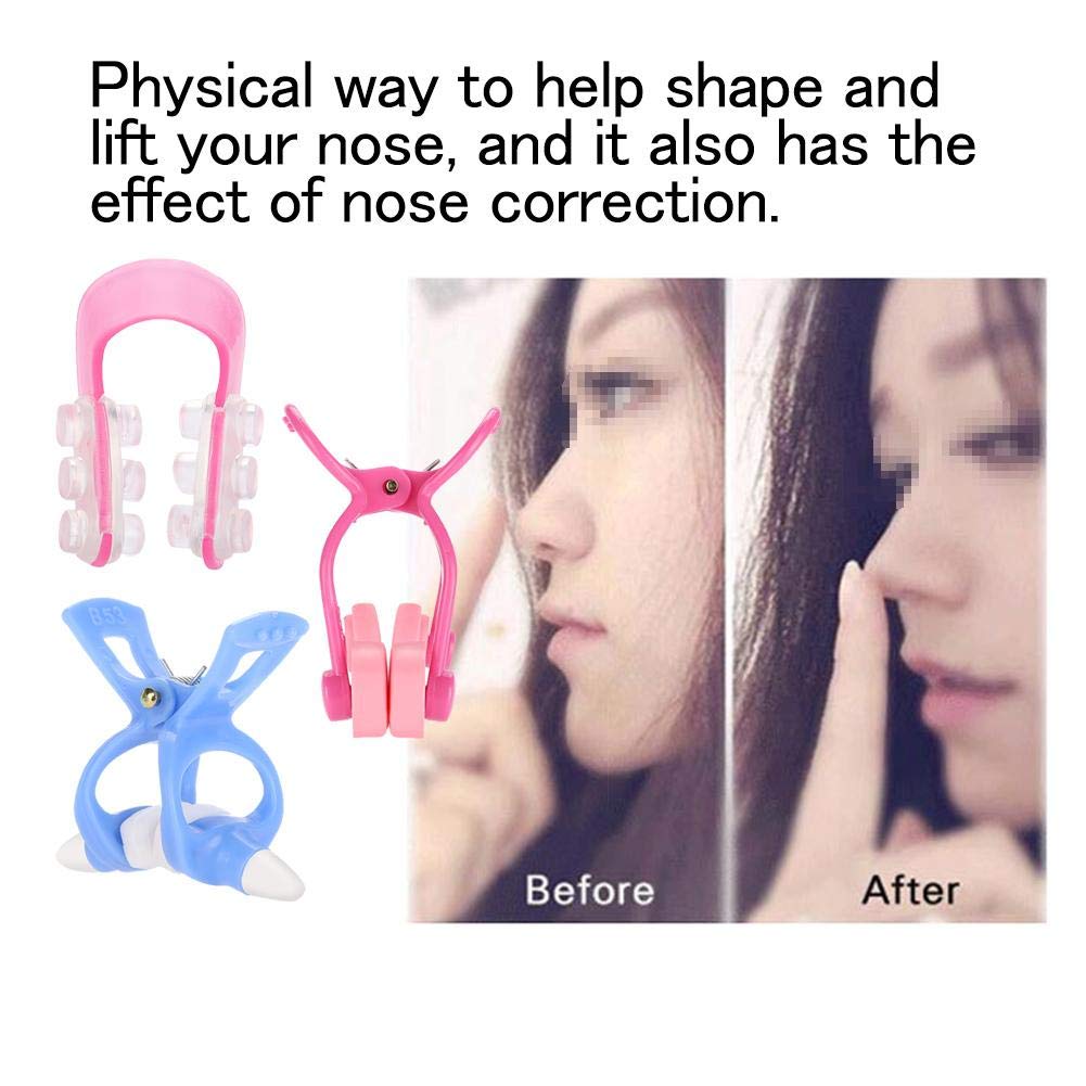 Sonew 3Pcs Nose Shaper Clip, Soft Silicone Nose Lifter for Wide Noses, Unisex