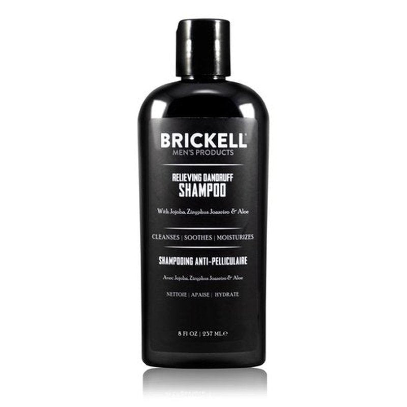 Brickell Men's Dandruff Shampoo - Natural & Organic Formula with Aloe, Jojoba Oil | 8 oz