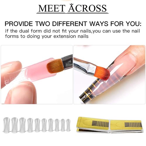 Glitter Poly Nail Extension Gel Kit, 3 Colors Silver Pink Blue Quick Building Builder for Nails Art Salon at Home, Quick Building Nail Extensions Gel
