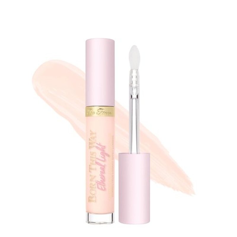 Too Faced Born This Way Concealer - Ethereal Light, Hydrating & Waterproof, Brightens Dark Circles, 0.16 Fl Oz