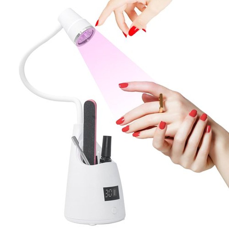 Sewinde Touch Switch Gel X Lamp, Flash Cure Nail Lamp, Rechargeable Cordless UV LED Light with Timer, Gooseneck Gel Nail Dryer, Fast Curing Lamps for Professional and Home Use